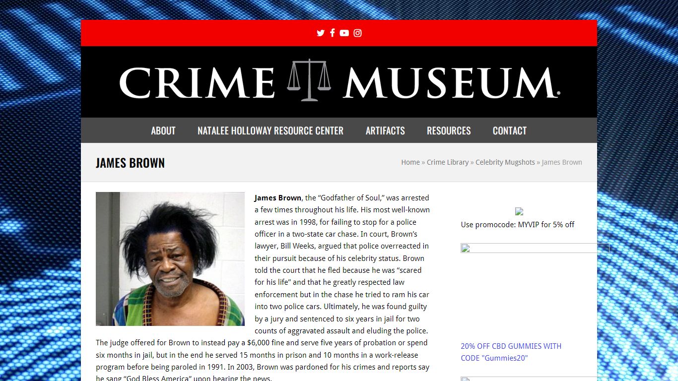 James Brown - Crime Museum